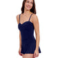Side View of Profile By Gottex Tutti Frutti Sweetheart Bandeau Swimdress | PROFILE TUTTI FRUTTI NAVY