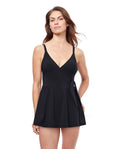 Tutti Frutti V-Neck Tie Knot Skirted One Piece