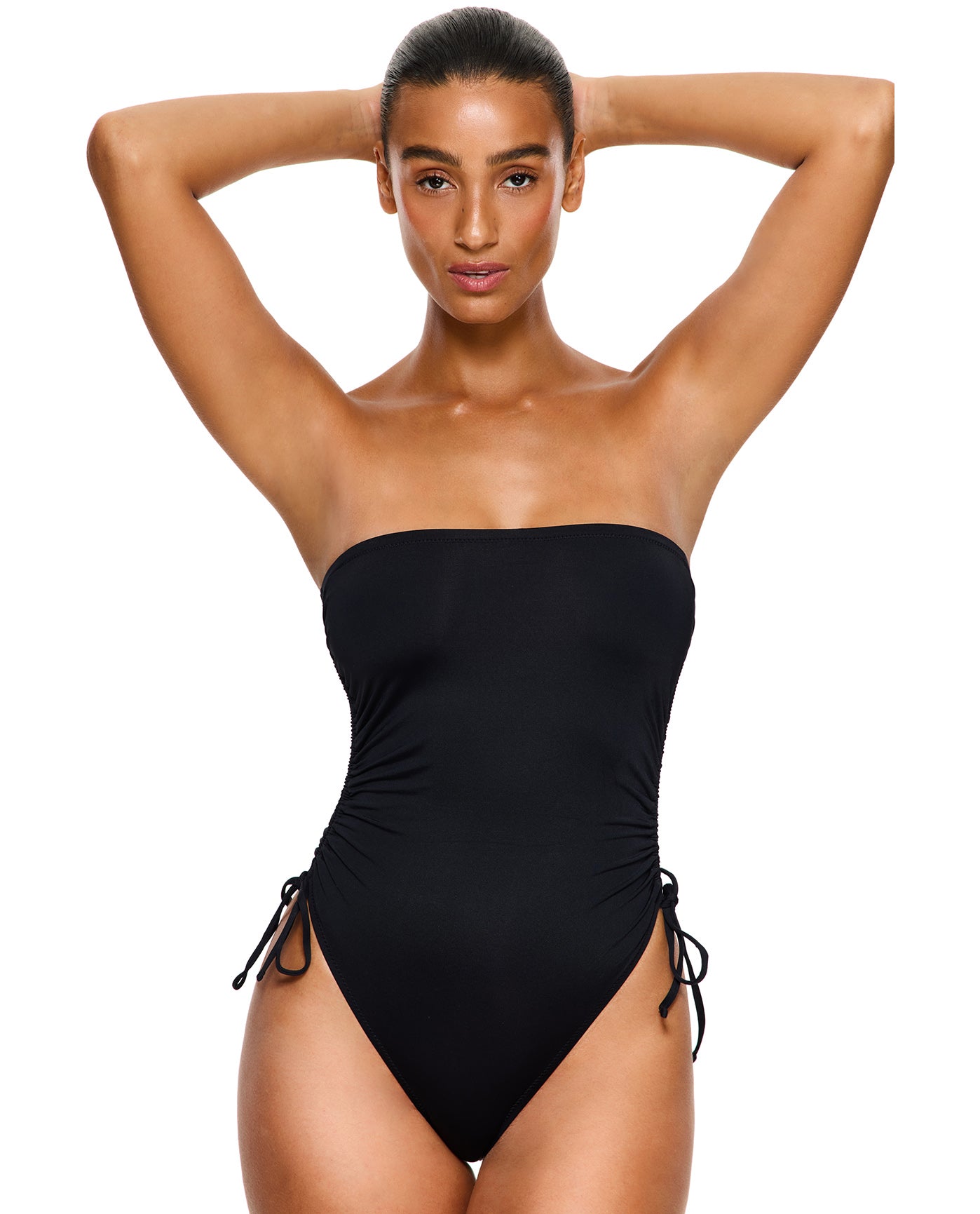 Midnight Bandeau One Piece -Black