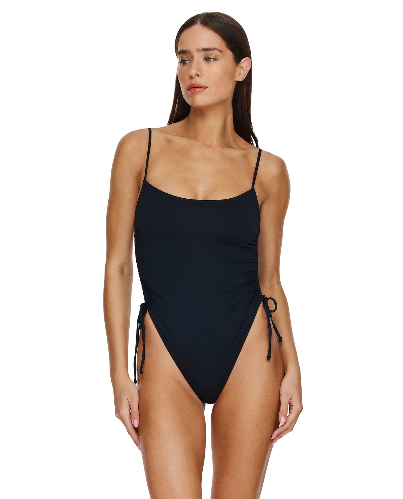 即日発送可5/4購入Coco pleats swimwear black Midnight Adjustable One Piece -Black Gottex Flirtt