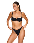Haut de bikini à armatures Midnight - Noir