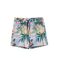 Jungle Treasure Drawstring Swim Shorts-Multi