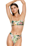 Jungle Treasure Scoop Neck Bikini Top-Multi