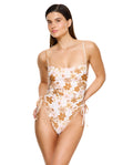 Nostalgic Bloom Adjustable One Piece-Brown haze