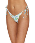 Capri Vibes Side Tie Bikini Bottom-Wh/multi