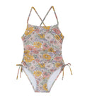 Soft Bloom Criss Cross Back Adjustable One Piece-Multi