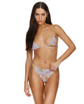 Soft Bloom Triangle Bikini Top-Multi