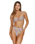 Soft Bloom Underwire Bikini Top-Multi