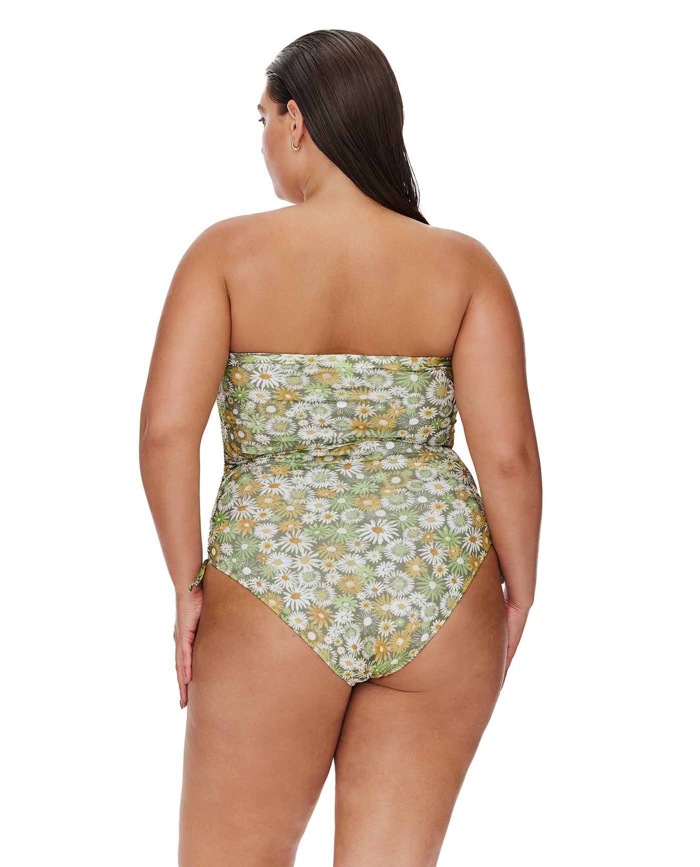 Gardenia Bandeau One Piece-Multi/grn