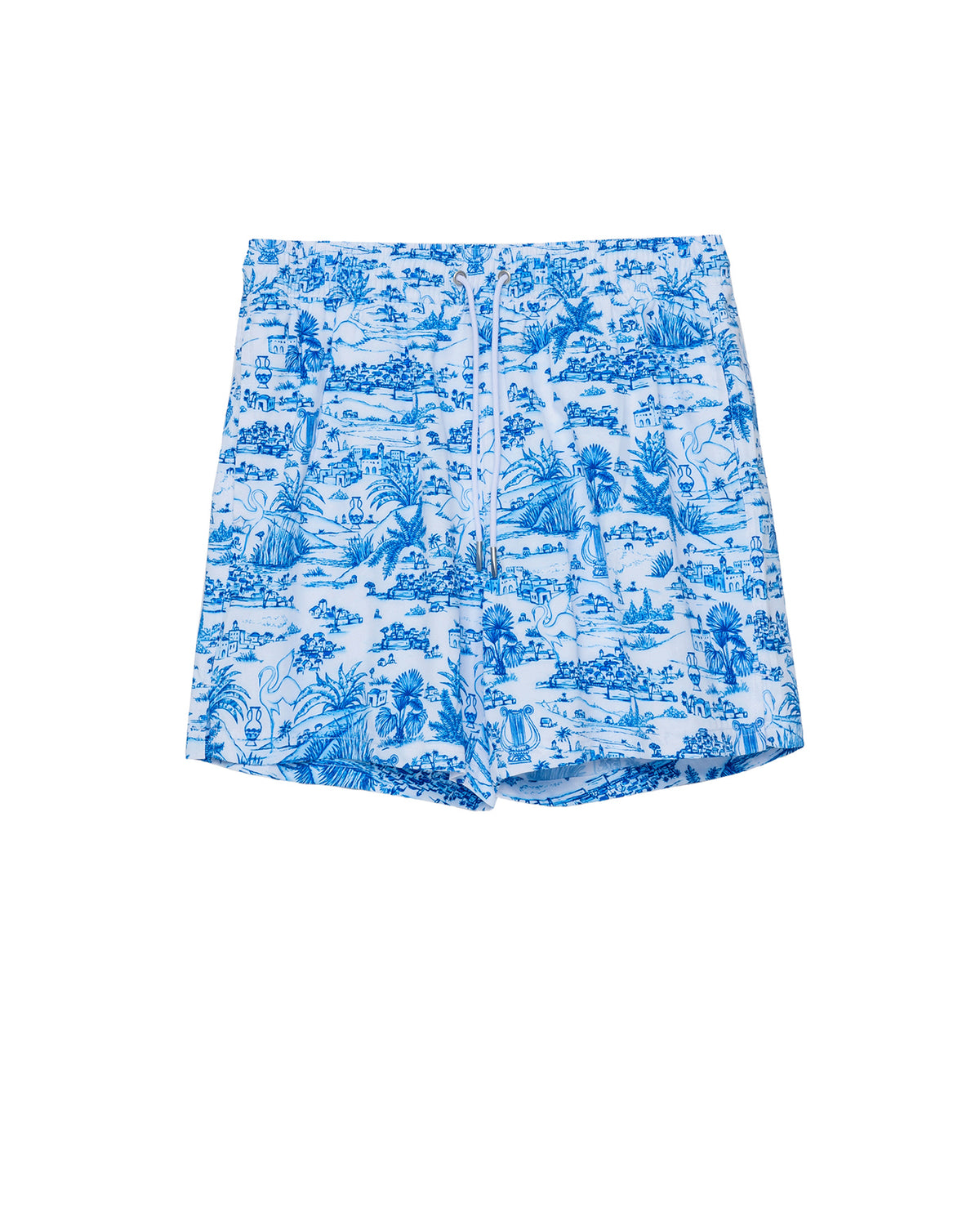 Gottex MenSummer Toile 5" Swim Trunks -Blue/ white5" Swim Trunks