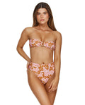 Haut de bikini bandeau Summer Memories - Rose/marron