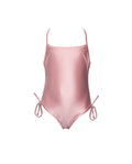Satin Royale Criss Cross Back Adjustable One Piece-Light pink