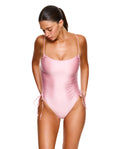 Satin Royale Adjustable One Piece-Light pink
