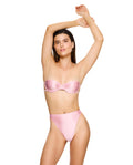 Satin Royale Underwire Bandeau Bikini Top-Light pink