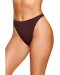 Vacay Mode High Waist High Leg Bikini Bottom-Brown