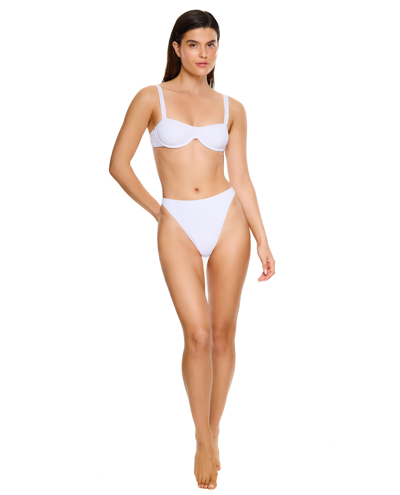 Vacay Mode Underwire Bikini Top-White