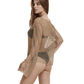 Rhinestone Mesh Cover-Up Top