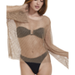 Rhinestone Mesh Cover-Up Top