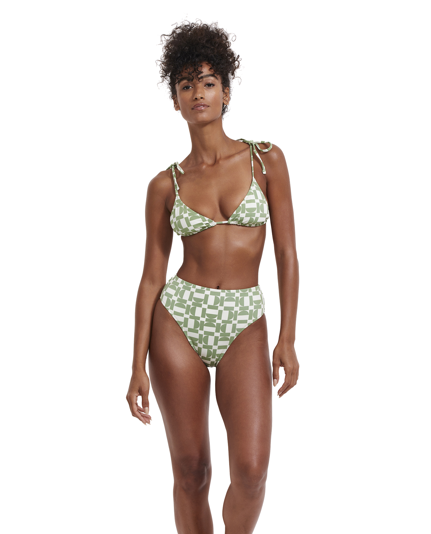 Let's Geo Triangle Bikini Top