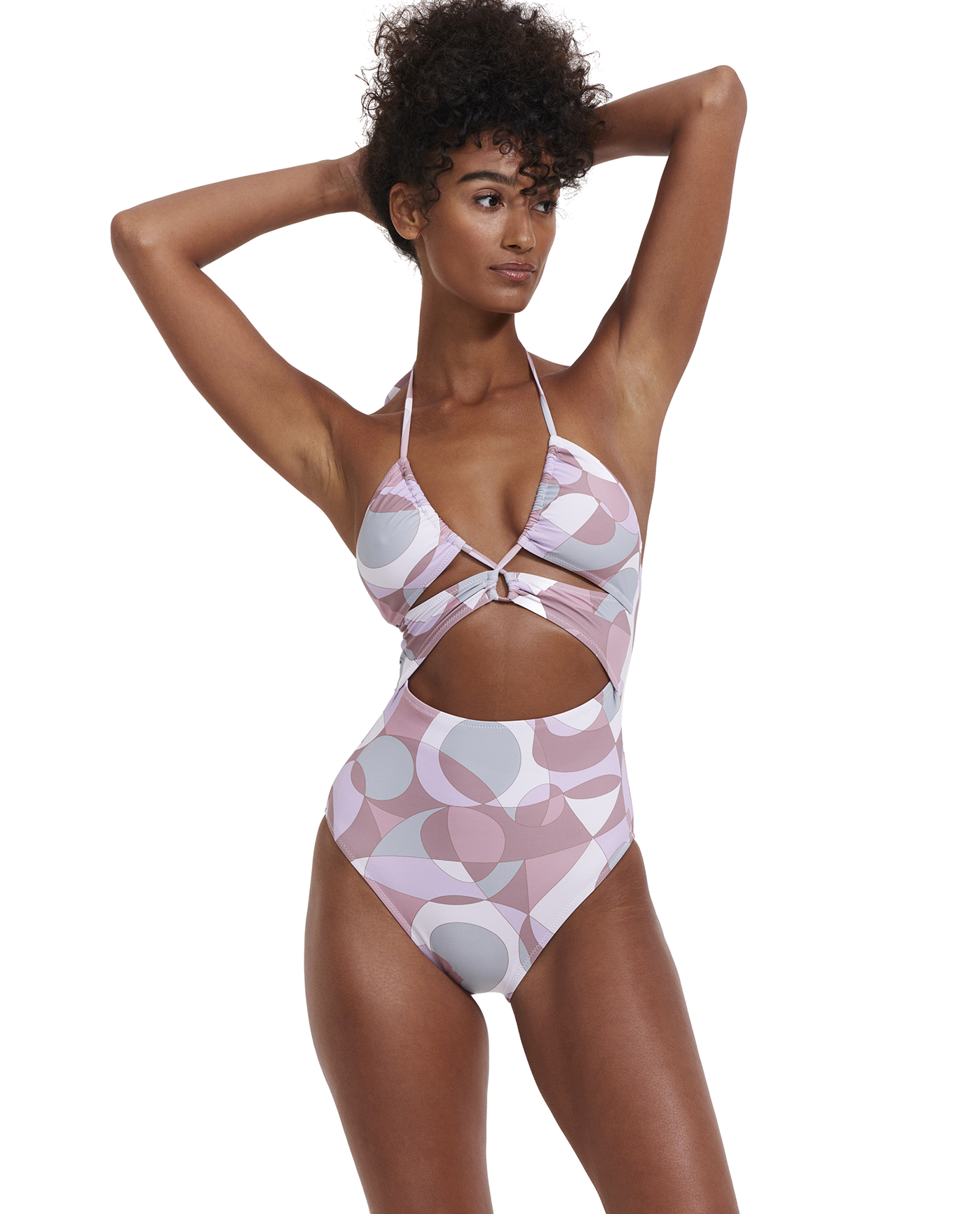 Retro Vibes Cut Out One Piece