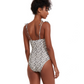 Back View Of Flirtt Field Of Dreams Underwire One Piece | Flirtt Field of Dreams Multi Dusk Green