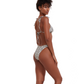 Back View Of Flirtt Field Of Dreams Triangle Bikini Top | Flirtt Field of Dreams Multi Dusk Green