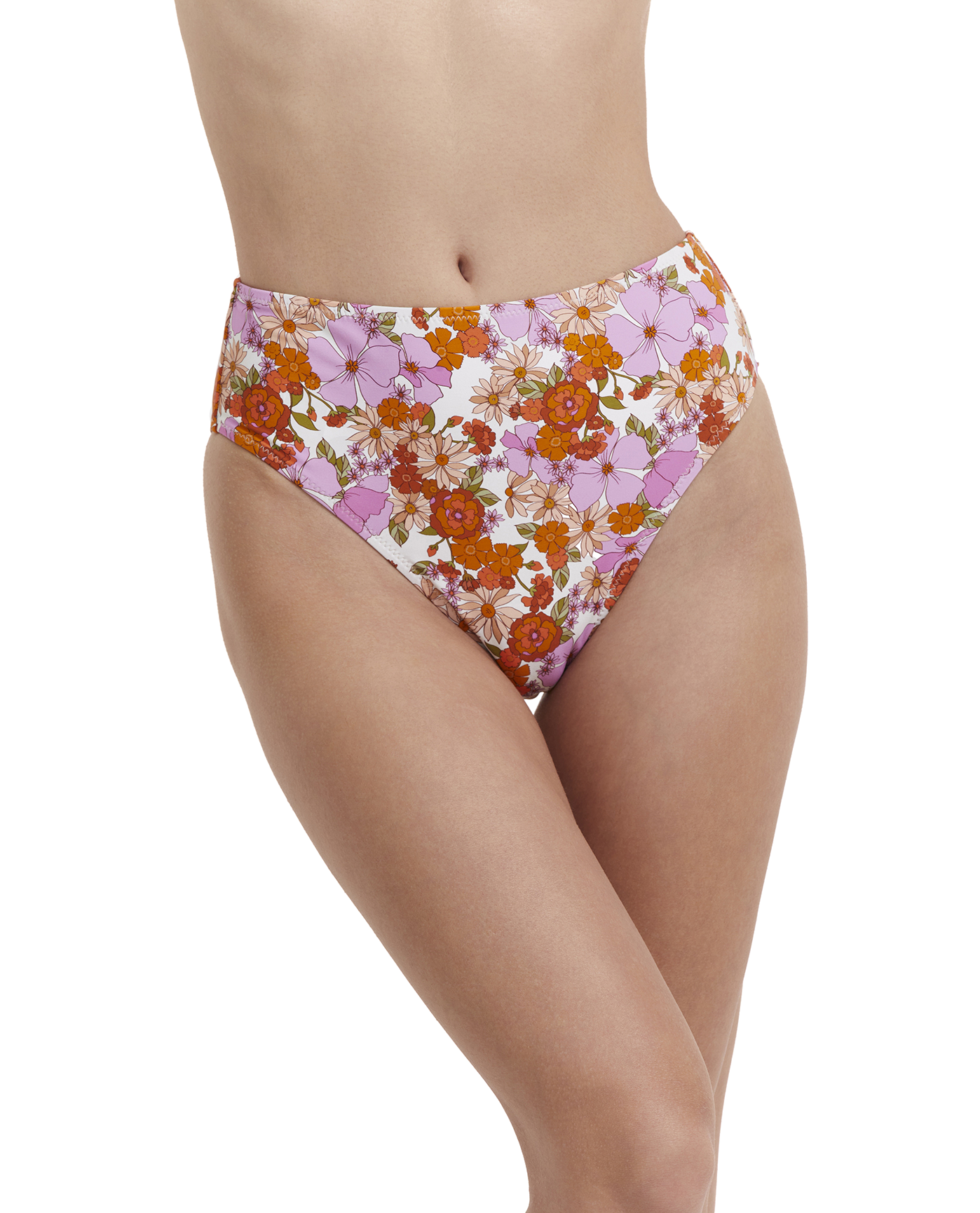 Vintage Florals High Rise Bikini Bottom