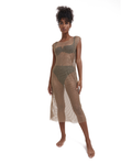 Rhinestone Mesh Cover-Up Dress