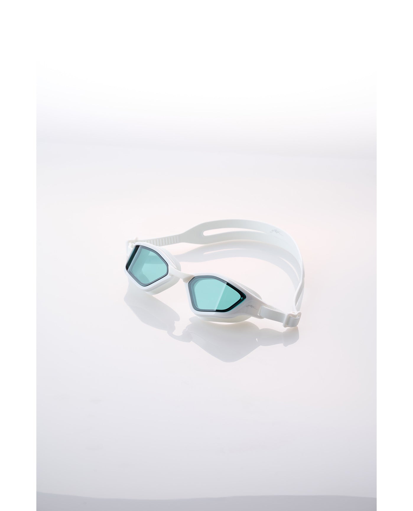 White Swim Goggles-White