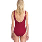 Back View Of Gottex Contour Lattice V-Neck Surplice One Piece Swimsuit | Gottex Lattice Raspberry