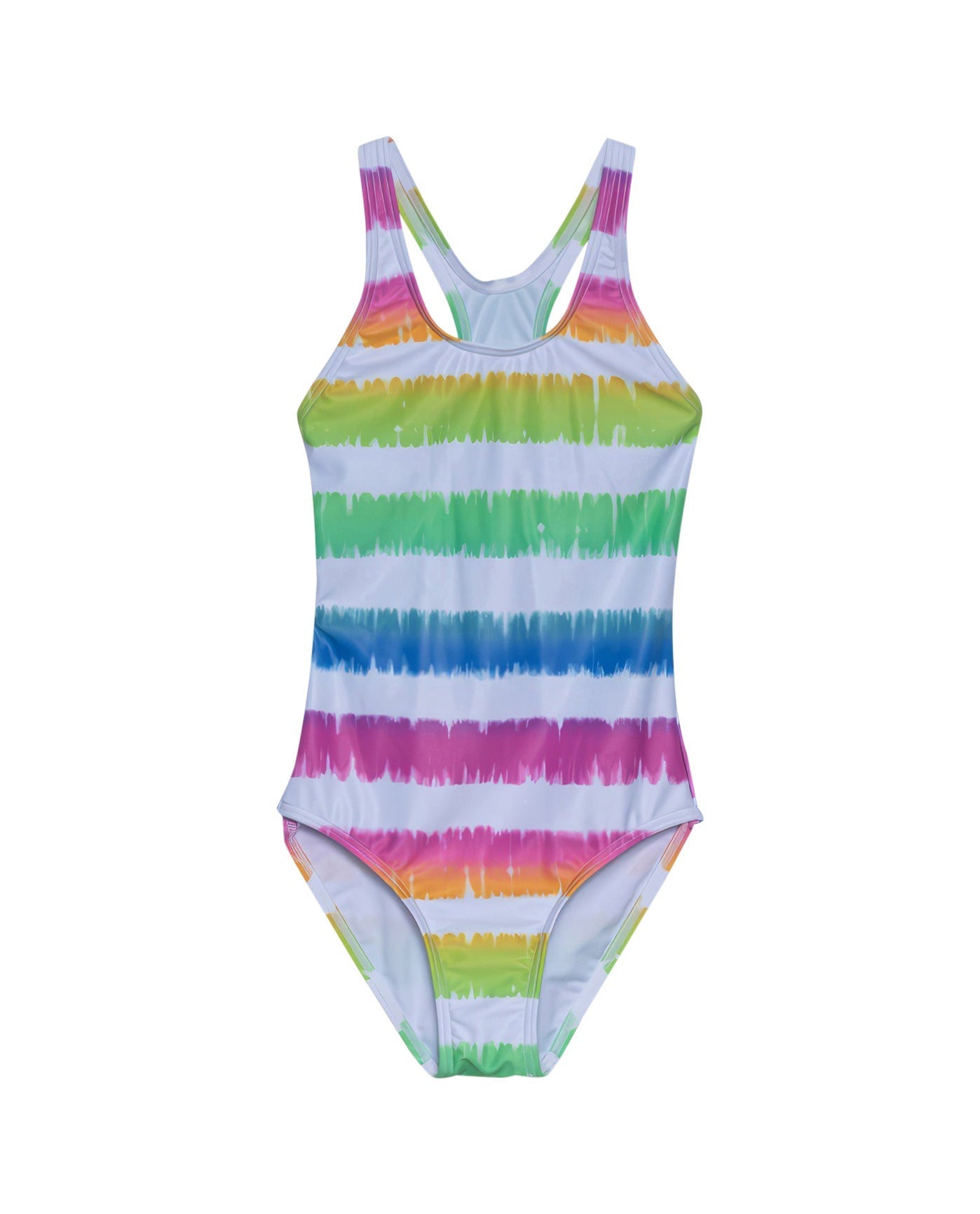 Front View Of Gottex Kids Rainbow Round Neck One Piece Swimsuit | GOTTEX KIDS RAINBOW