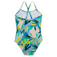 Back View Of Gottex Kids Rainforest Round Neck One Piece Swimsuit | GOTTEX KIDS RAINFOREST