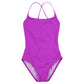 Front View Of Gottex Kids Textured Rib Round Neck One Piece Swimsuit | GOTTEX KIDS TEXTURED RIB PINK