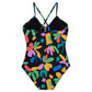 Back View Of Gottex Kids Spice Round Neck One Piece Swimsuit | GOTTEX KIDS SPICE