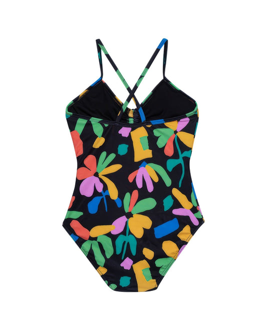 Back View Of Gottex Kids Spice Round Neck One Piece Swimsuit | GOTTEX KIDS SPICE