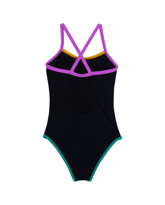 Back View Of Gottex Kids Pix Round Neck One Piece Swimsuit | GOTTEX KIDS PIX