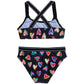 Back View Of Gottex Kids Hearts Bralette Bikini Top And Bikini Bottom | GOTTEX KIDS HEARTS