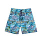 Front View Of Gottex Kids Graphic Swim Trunks | GOTTEX KIDS GRAPHIC TURQUOISE SCENE