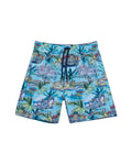 Graphic Swim Trunks/blu