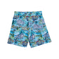Back View Of Gottex Kids Graphic Swim Trunks | GOTTEX KIDS GRAPHIC TURQUOISE SCENE
