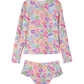 Back View Of Under the Sea Long Sleeve Rash Guard Set | sea-multi