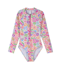 Under the Sea Long Sleeve Zip Front One Piece