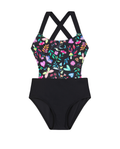 Butterfly Dream Cut Out Cross Strap One Piece