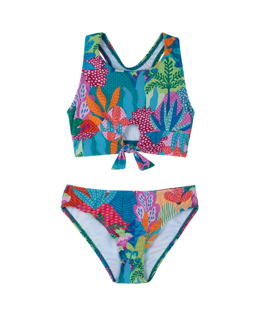 Ocean Blooms Racerback Swim Set
