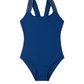 Ruffle Love Scoop Neck One Piece | RUFFLE NAVY