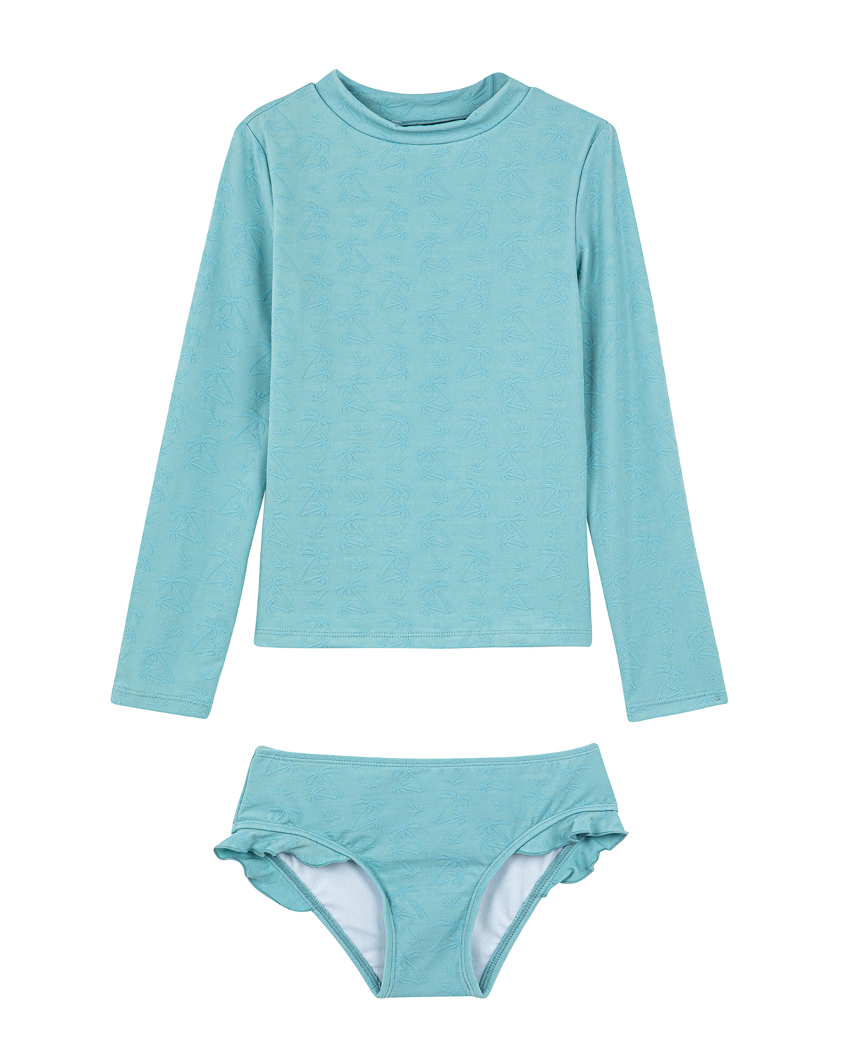 Palm Party Textured Long Sleeve Rash Guard Set | Gottex