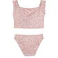 Back View Of Ditsy Dream Off Shoulder Cap Sleeve Swim Set | orange
