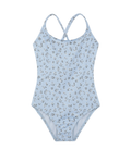 Ditsy Dream Textured Criss Cross Tie Back One Piece