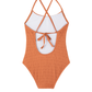 Beach Day Textured Criss Cross Tie Back One Piece