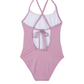 Back View Of Sparkles Criss Cross Tie Back One Piece | dusty-purple
